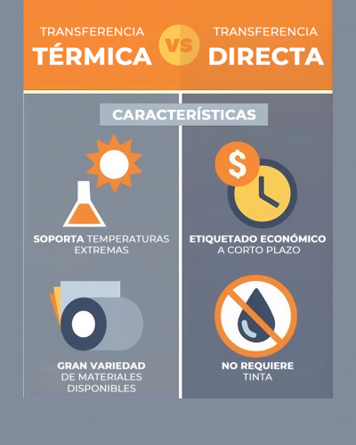 TRANSFERENCIA TÉRMICA VS. TRANSFERENCIA DIRECTA
