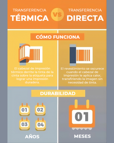 TRANSFERENCIA TÉRMICA VS. TRANSFERENCIA DIRECTA