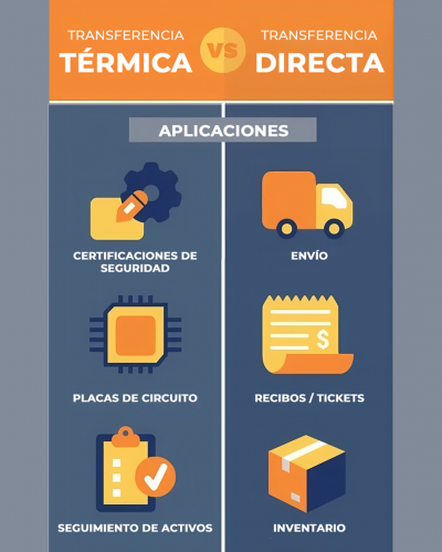 TRANSFERENCIA TÉRMICA VS. TRANSFERENCIA DIRECTA